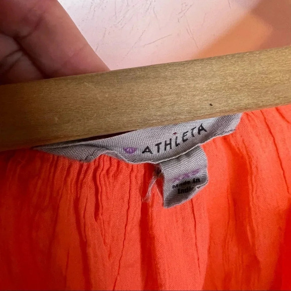 ATHLETA Mariana Embroidered Sequined V Neck Popover Tunic Coverup - Picture 7 of 9